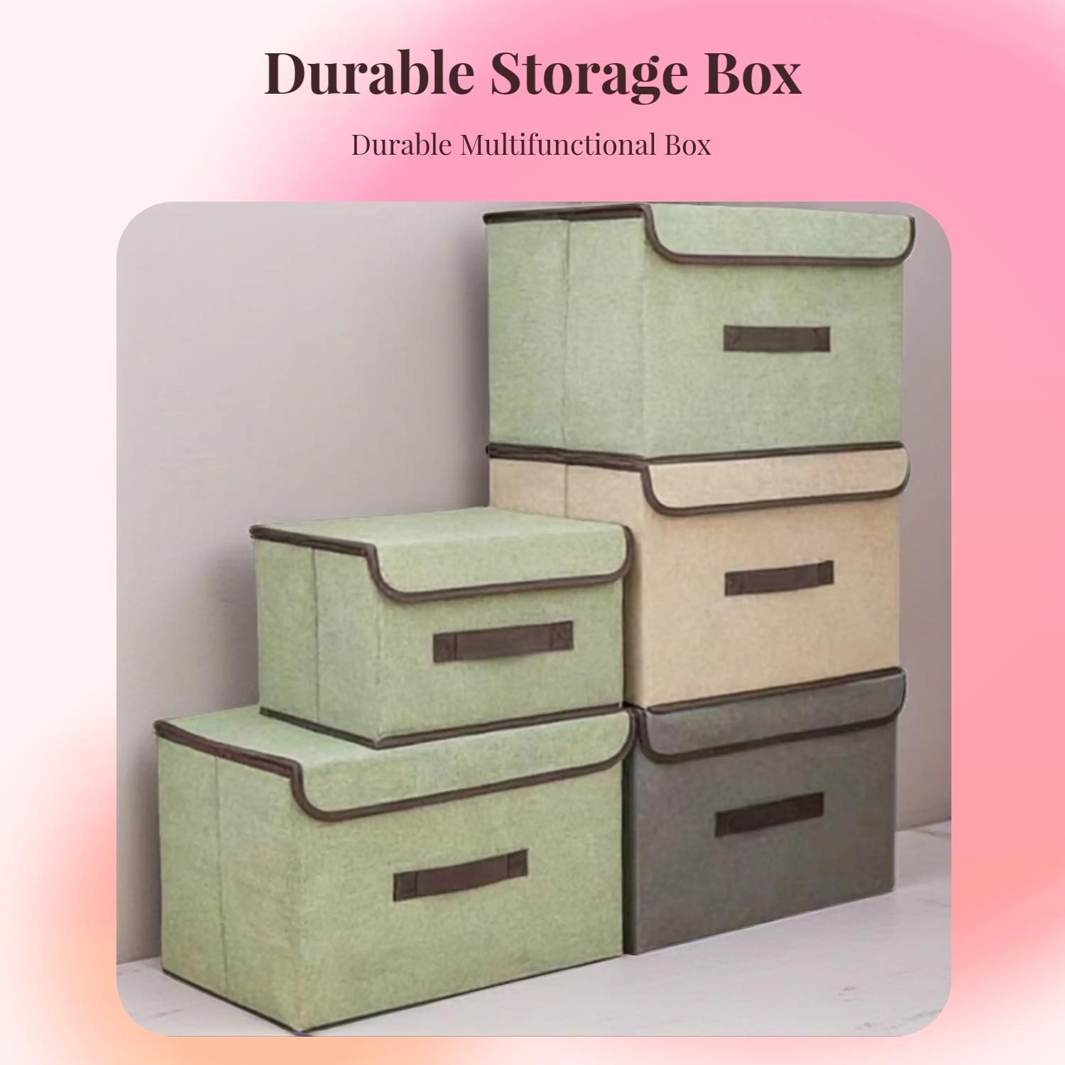 Foldable Storage Box, Multi-Functional Organizer Basket, Durable and Versatile Solution for Home and Office Organization, Collapsible Storage Bin, Multifunctional Storage Bin