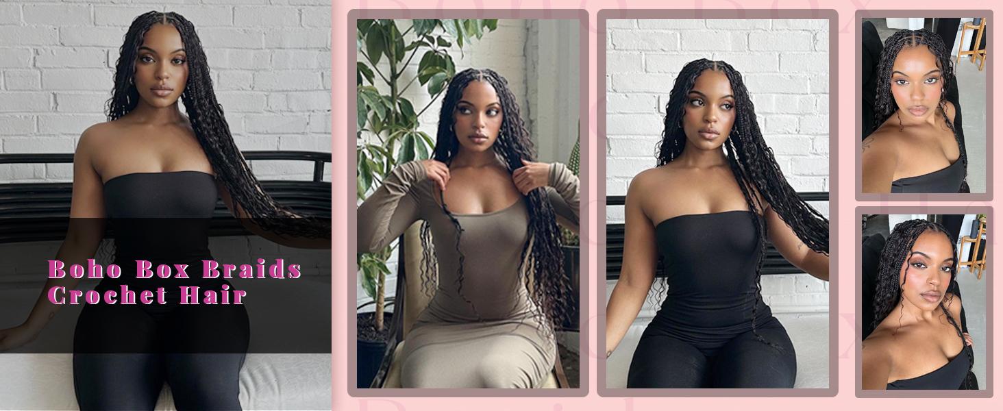 18 Inch Triple 3S Braids Crochet Hair 7Packs, No Itch Long Lasting Easy Install for Daily Wear