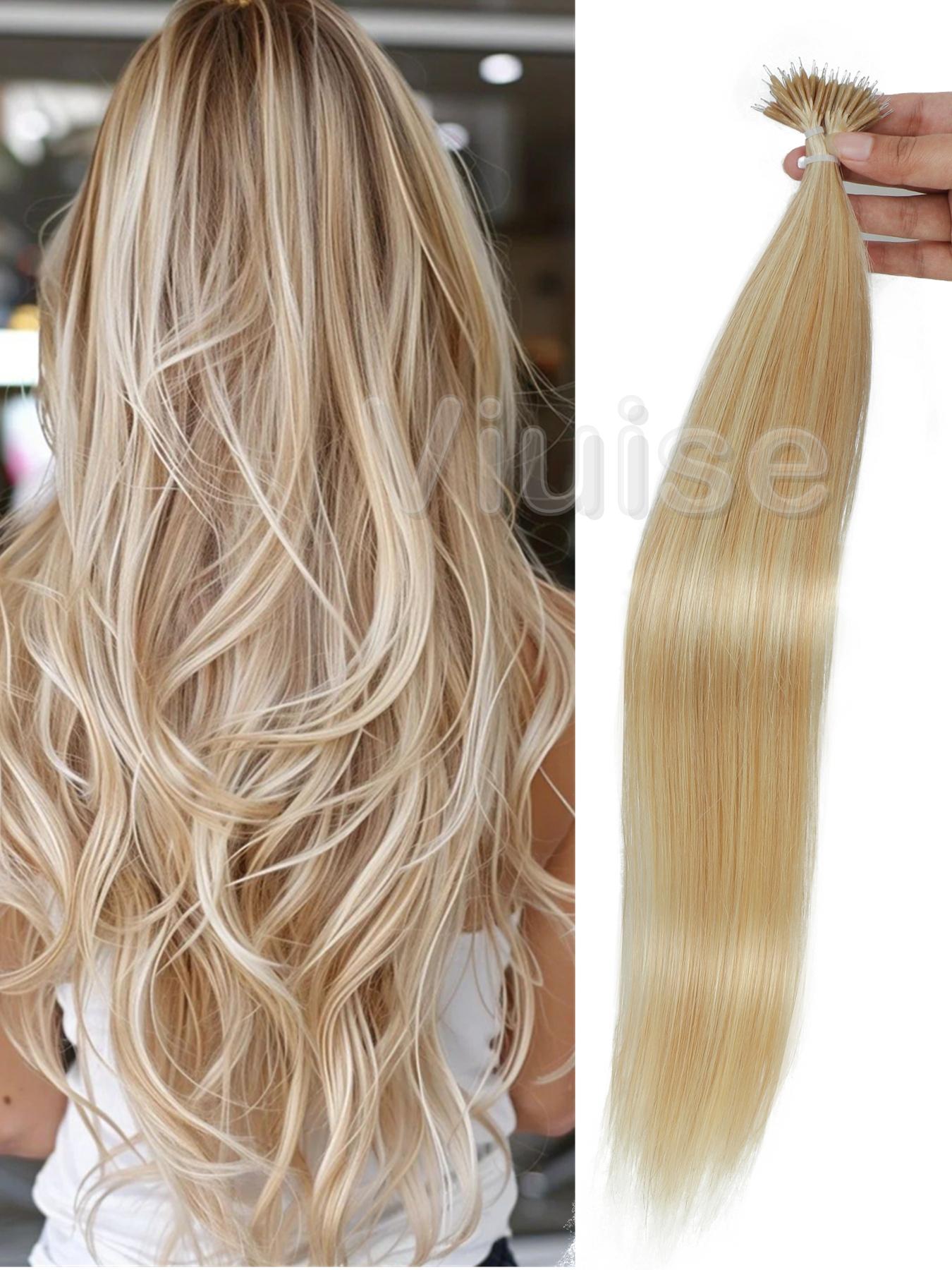 30G 50pcs Nano Beads Glueless Human Hair Extensions,Capsule 