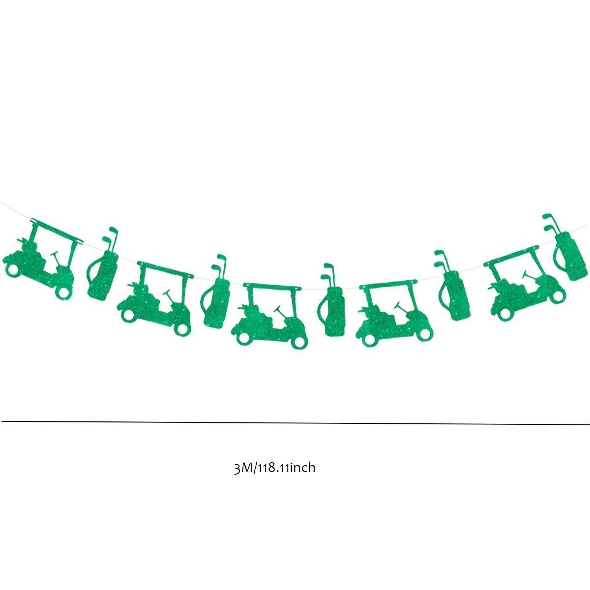 Golf Party Banner Set, Golf Cart and Bag Decor, Birthday Party Setup, Sports Theme Banner, Indoor Outdoor Photo Background, Golf Enthusiast Decoration