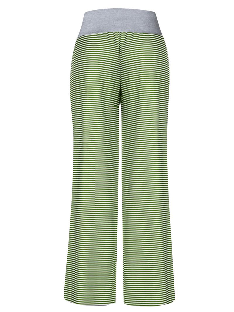 Women's Patchwork Drawstring Waist Wide Leg Pants, Casual Sporty Trousers, Casual Comfy Trousers for Spring & Fall, Women's Bottoms for Daily Wear, Womenswear