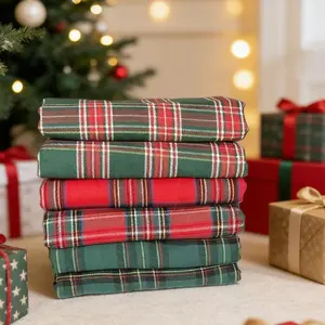 Atmospheric Plaid Fabric, Mesh Dye Grid Pattern, Ideal DIY Craft Choice, Multiple Colors Available, Perfect for Creative Projects