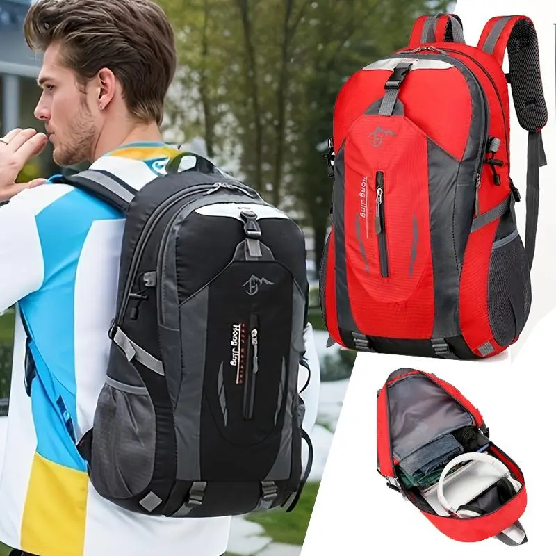 JSERYISGN Unisex Lightweight Outdoor Backpack with 10.57 gal Capacity, Laptop Compartment for Computer Safety, Ideal for Hiking-Cycling, Travel, Holiday Gift Option, Laptop Comp.