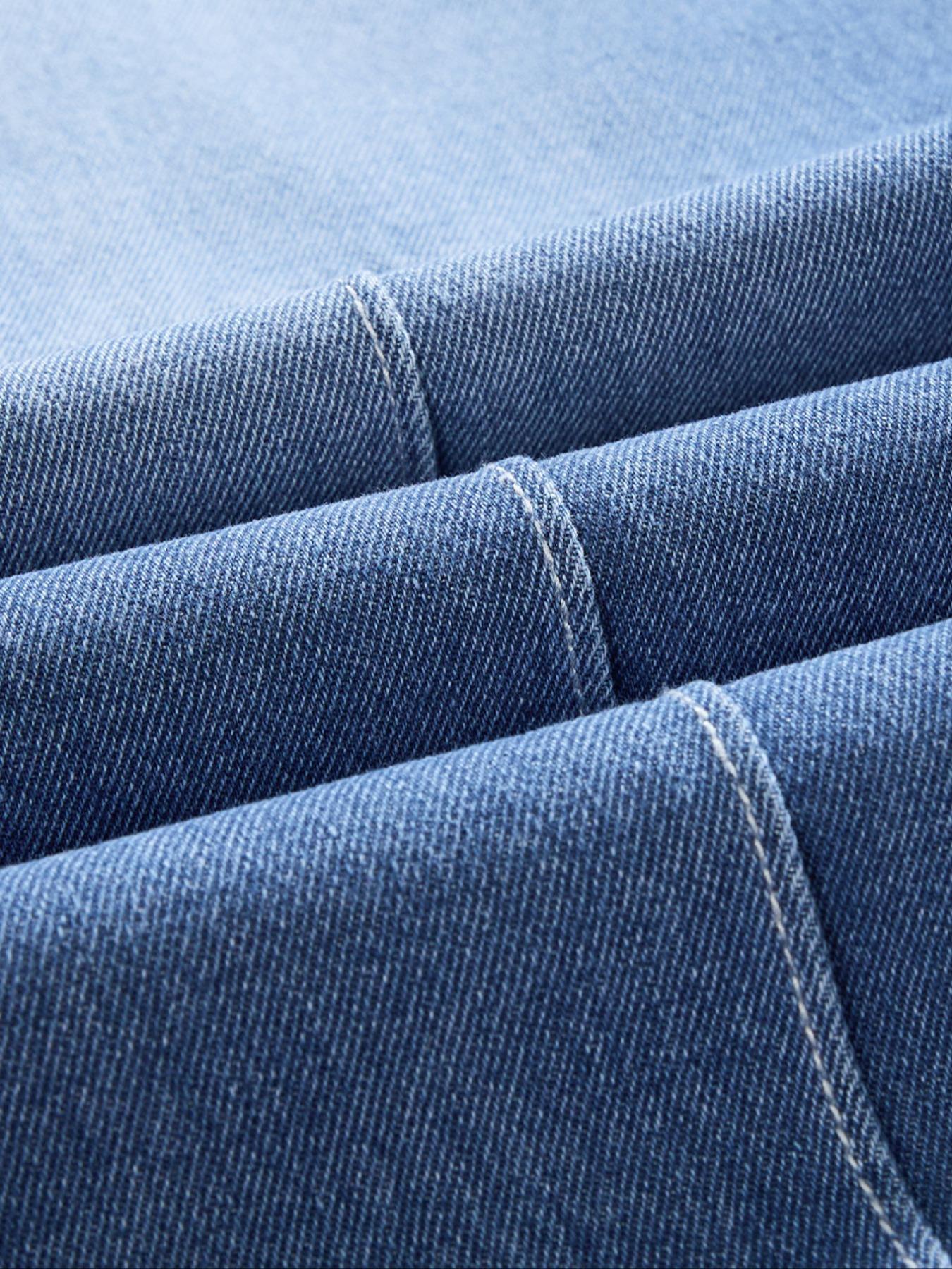 Men's Retro Washed Loose Fit Straight Leg Jeans, Casual Ripped Denim, Patchwork Faux Fur Hem, Pleated Design, Y2K Streetwear, All Seasons