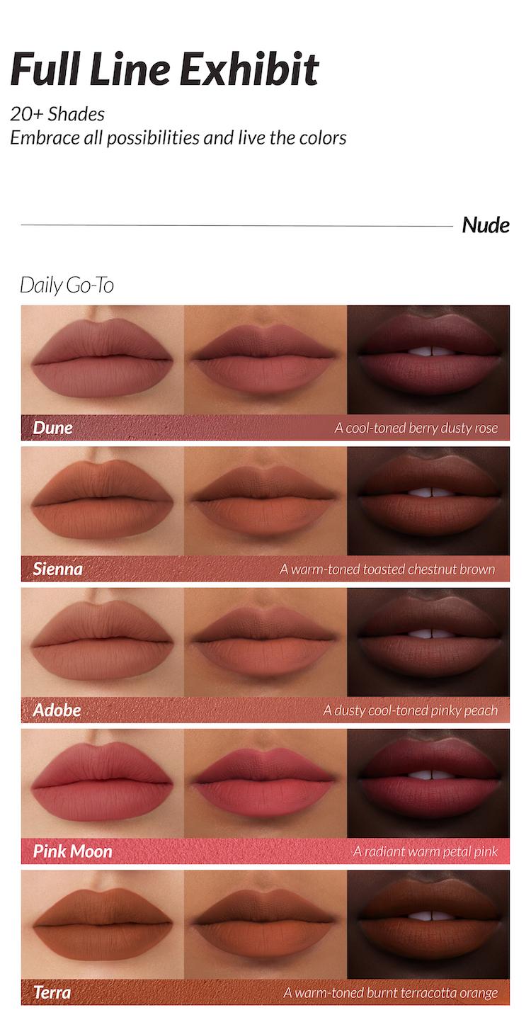 Kaleidos Cloud Lab Lip Clay | Velvety Matte, Lightweight & Long-Lasting, Rich & Buildable Color, Rave Makeup, Festival Makeup, Cosmetic Gift, Lipstick