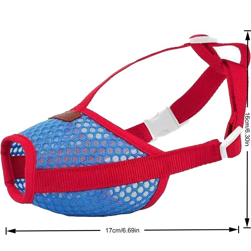 Breathable Mesh Dog Bite Proof Muzzle, Universal Size Pet Mouth Guard, Prevents Barking, Comfortable and Durable, Ideal for Active Dogs