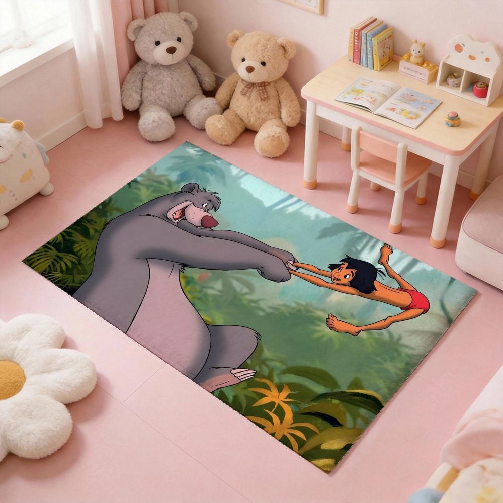 V-Venom superhero Floor Mat Thickened Soft Flannel Rug – Non-Slip, Absorbent & Wear-Resistant Indoor Mat for Entryway, Living Room & Daily Home Use