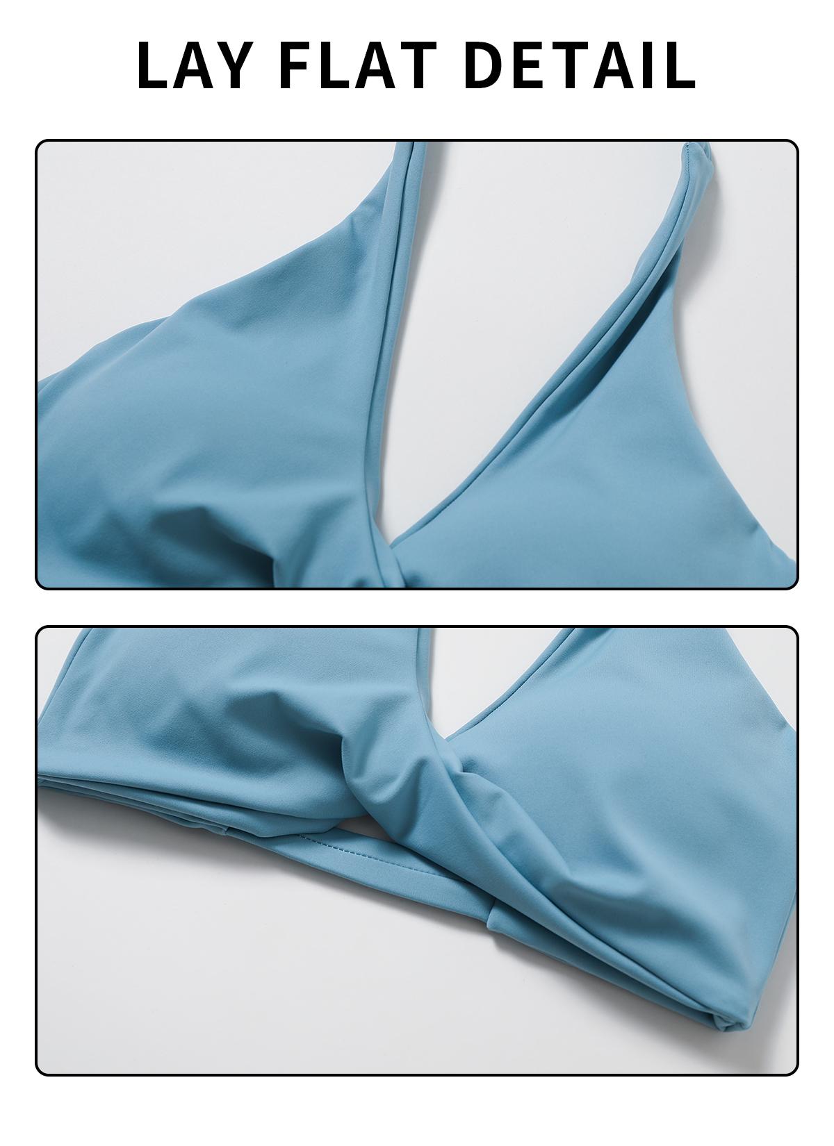 MFVIM Women's sports underwear, sexy hanging neck twist design sports underwear built-in bra pads, comfortable and skin-friendly, four seasons can wear, running gym workout sports underwear SpringStatements