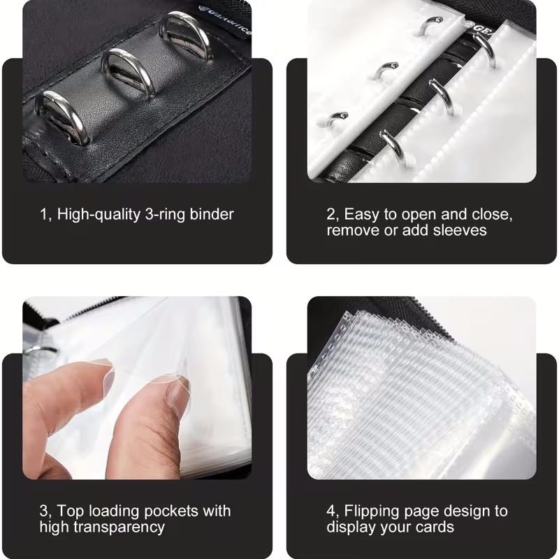 Top Loader Binder Holds 40 Cards, High-Grade PU Trading Card Album for Mtg & Tcg, Designed for Top Loaders, Trading Card Toploaders - TikTok Shop Top Loader Binder Holds 40 Cards, High-Grade PU Trading Card Album for Mtg & Tcg, Designed for Top Loaders, Trading Card Toploaders - TikTok Shop