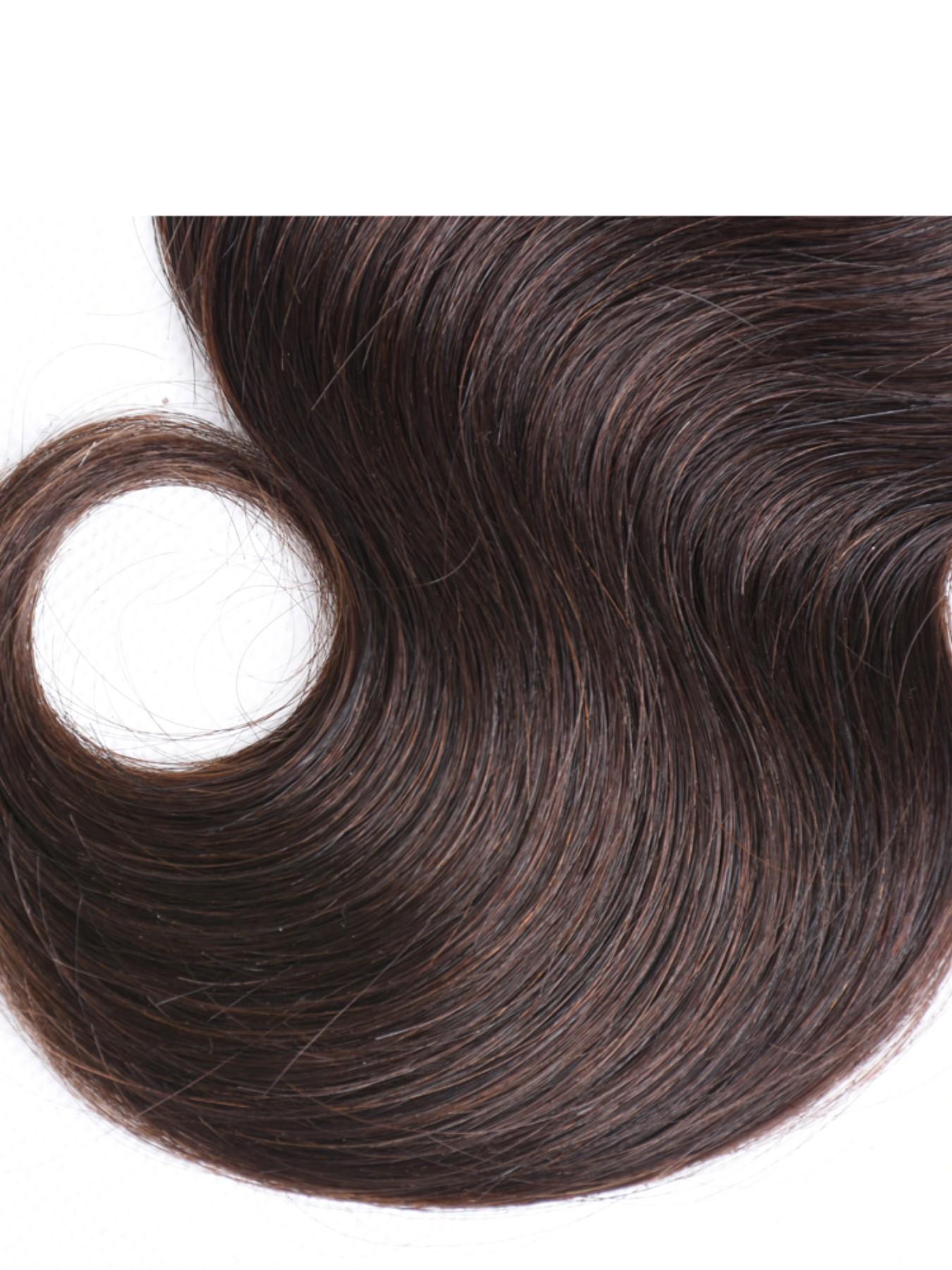 1PC 2#-BW 2# Dark Brown Body Wave Human Hair Bundle, Brazilian Hair Weave