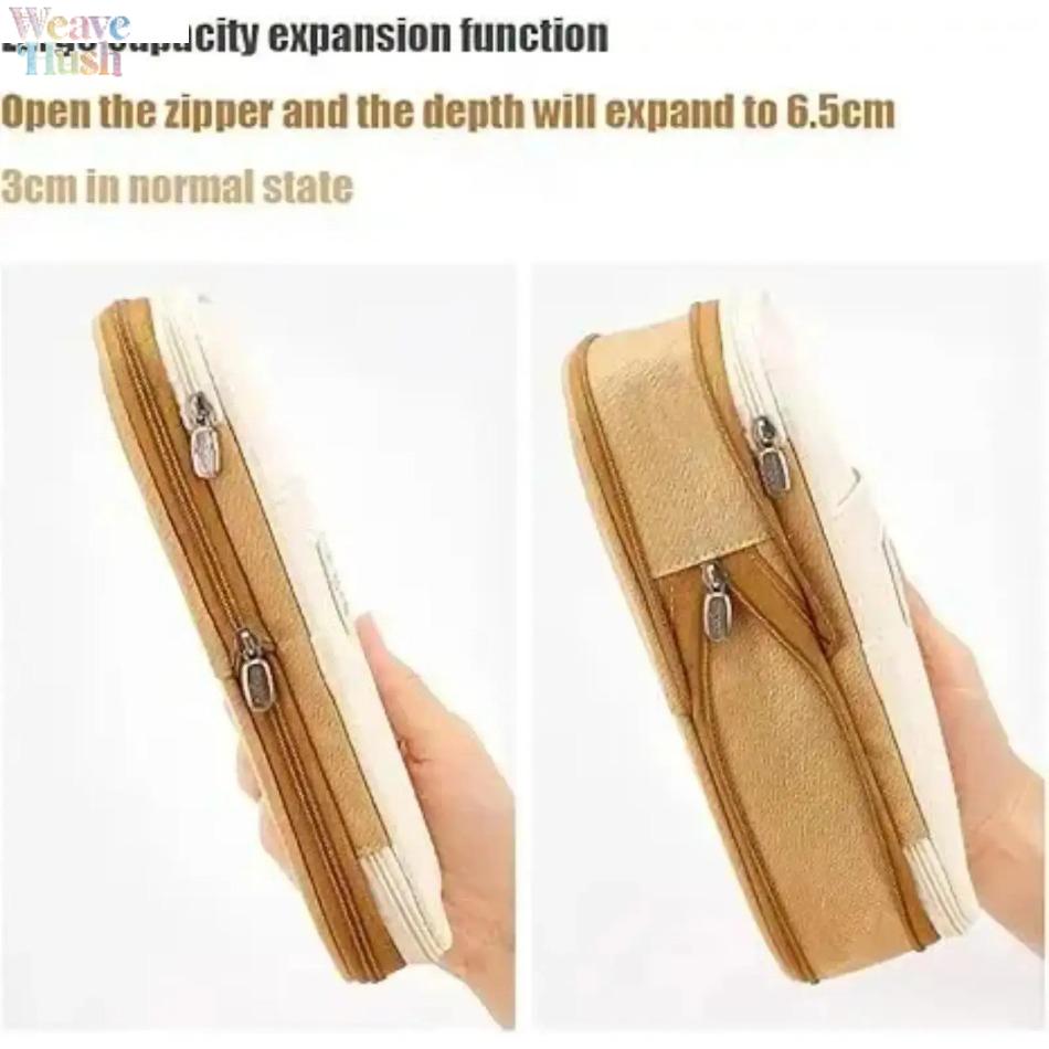 Colorful Gradient Cute Stationery Storage Organizer, Large-Capacity Zippered Pencil Pouch for Teen Girls, Ideal for Back to School Shopping and Gifting