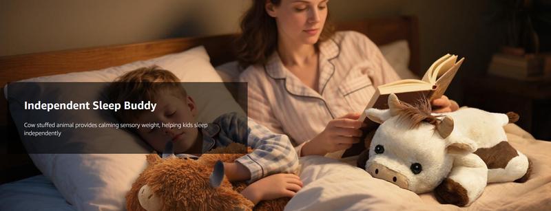 Removable Heating Pad – 5lb Weighted Mewaii Premium Plush, Microwavable & Freezable Stuffed Animal, Hot & Cold Cuddle Toy for Stress Relief