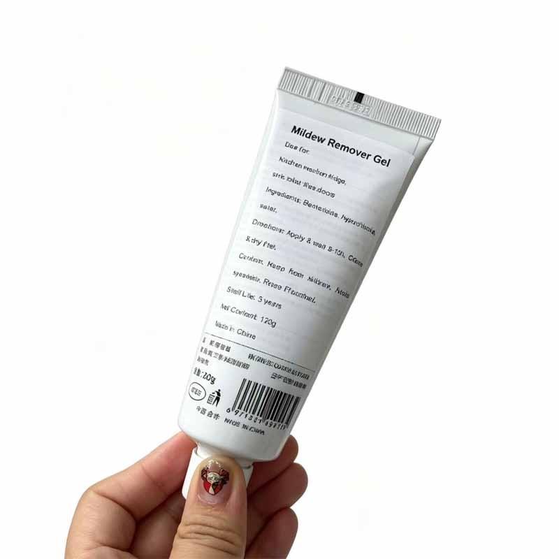 4.23 Oz Mold Removal Gel for Washing Machine Rubber Gaskets, Deep Mold Removal, Sharp Nozzle Design, Effective Cleaning Tile Grout Lines（1pcs）