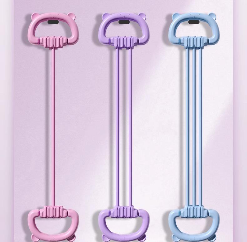 Women's Adjustable Resistance Bands 6 Levels, Pull Rope for Shoulder Back Exercise, Multi - Grip Strength Training Equipment with 6 Strands