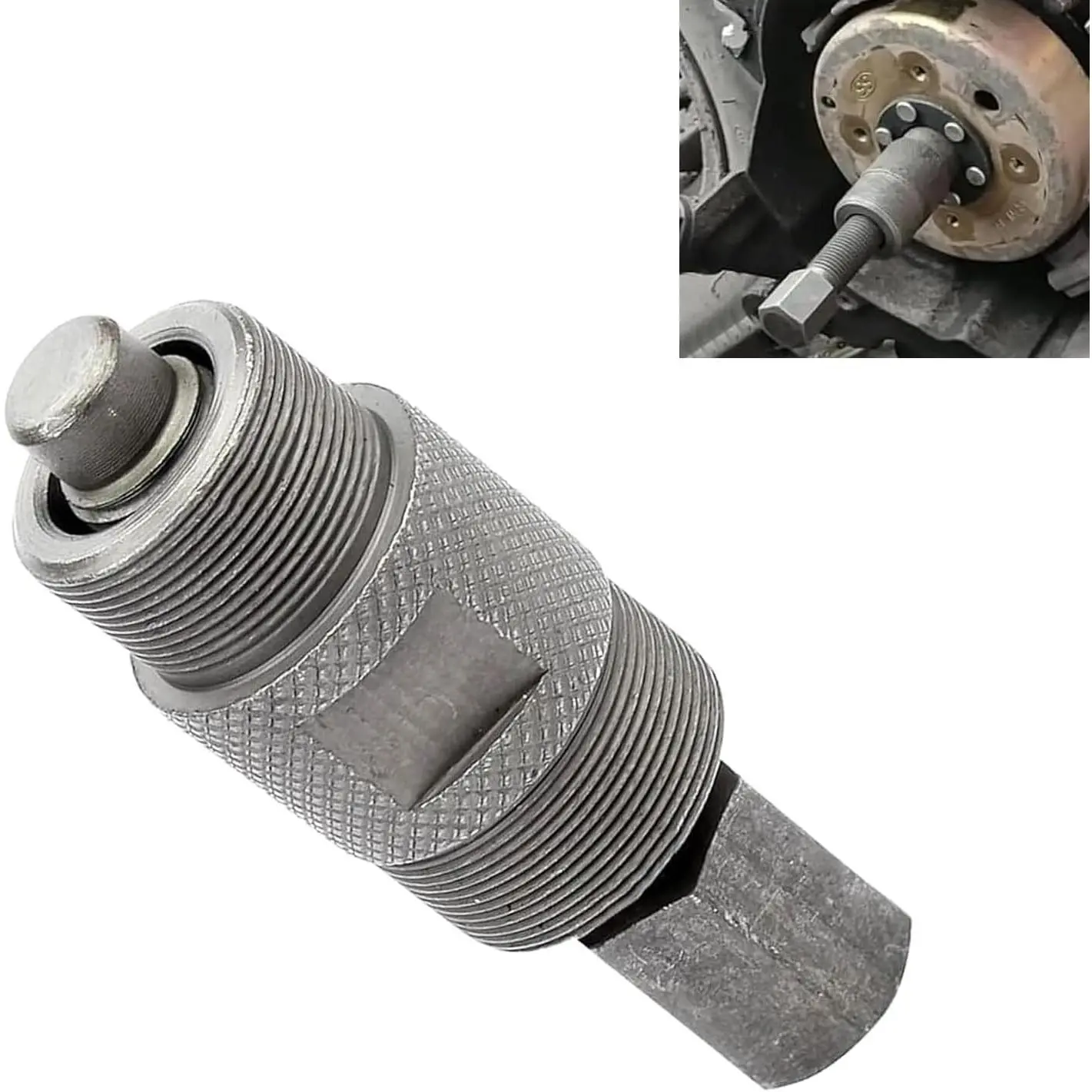 Flywheel Puller Tool for Small Engines, 24 mm & 27 mm Double-Headed Stator Remover, Universal Fit for 50 125 150cc Motorcycles, Black