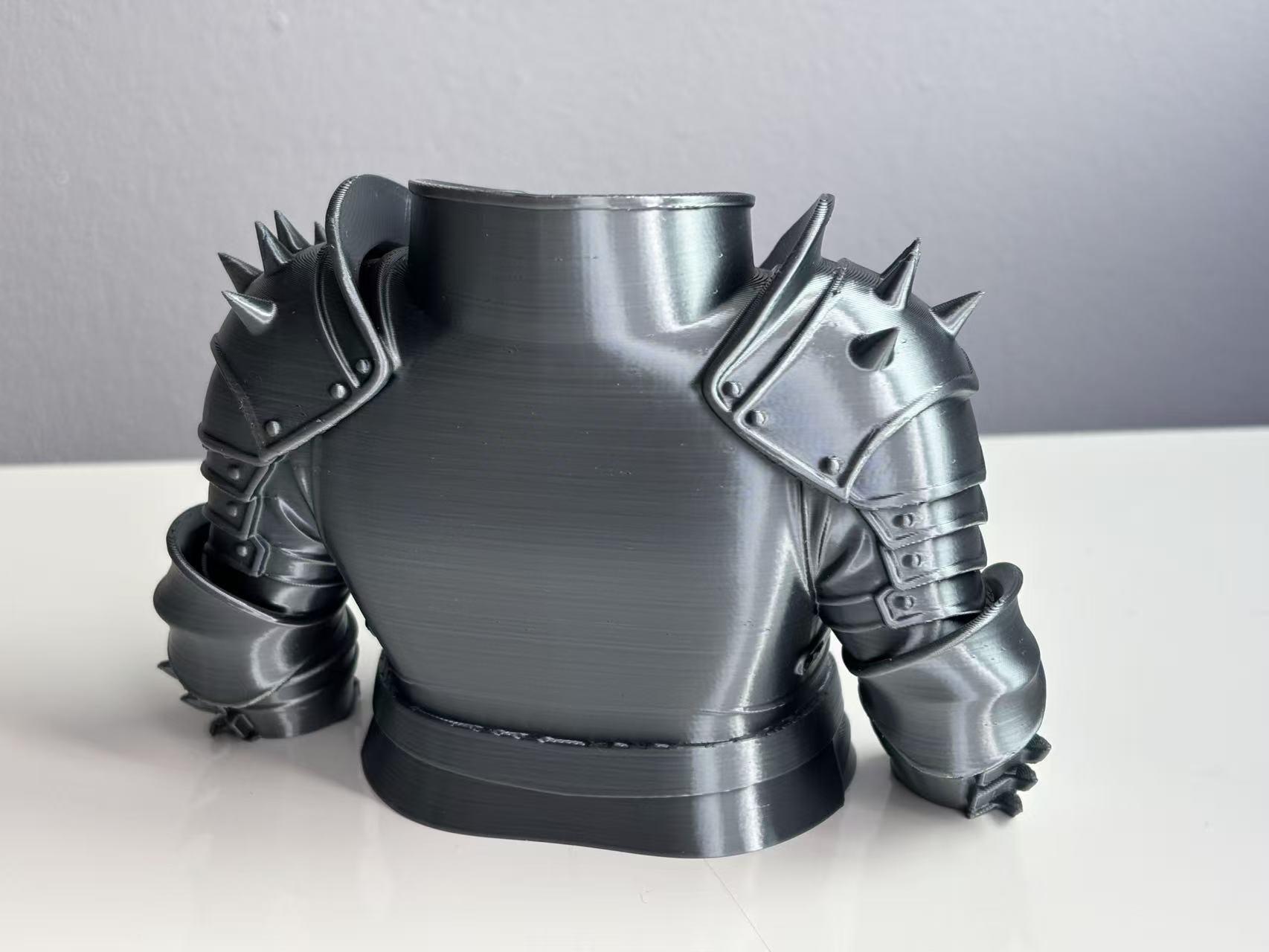Eco-Friendly Pla 3D Printed Storage Container, Large Capacity Pen Holder for Office Desk, Decorative Organizer for Vanity and Tools