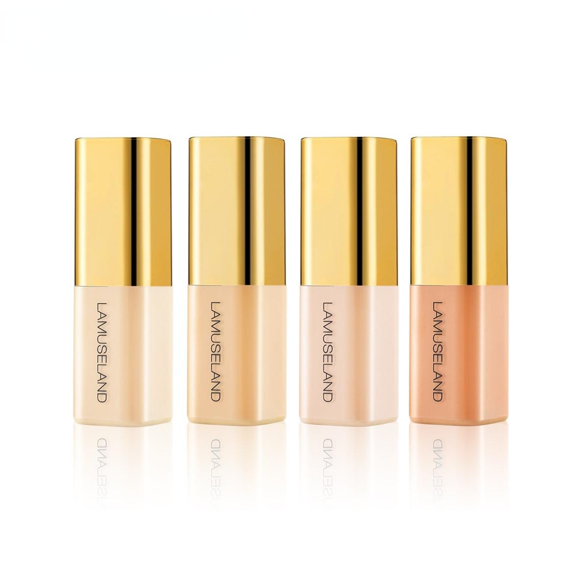 4-piece mini concealer liquid set, highlighting and contouring liquid, multi-color facial three-dimensional concealer liquid shadows, moisturizing texture, long-lasting and smooth, covers tear troughs, dark circles, and acne marks, suitable for beginners