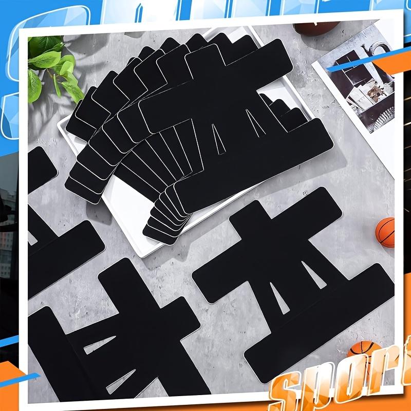 Shoulder exercise patch, pre-cut shoulder training patch, elastic bandage, prevent muscle strain, wound care, support muscles, enhance stability, breathable, black, 6-piece set