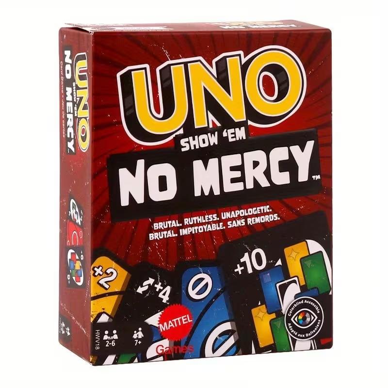 Uno No Mercy Special Edition Card Game, Perfect for Party Icebreaker, Competitive Fun for Adults & Teens, Classic Uno for Collectors, Card Deck, Numbered Cards