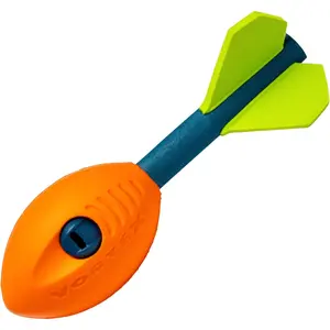 NERF Vortex Mini Aero Howler Foam Football - NERF Soft Mini Vortex Football for Long-Distance Throws - Perfect for Pool + Beach Ball - Kids Aero Howler Whistle Foam Ball