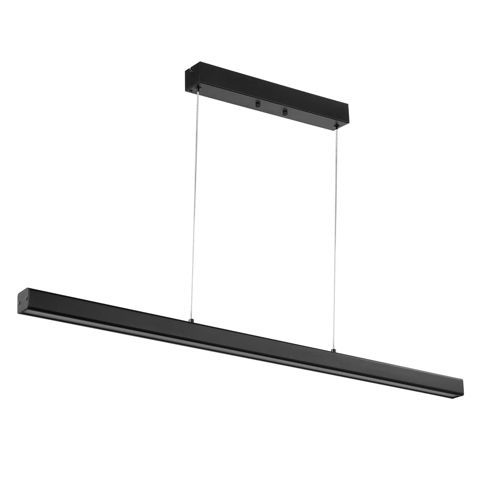 VEVOR Dimmable Linear Pendant Light, 20W, 47 in LED Linear Light Fixture Chandelier with Acrylic Lampshade 3000K/ 4000K/ 6500K Color Temperature Adjustable Height, for Dining Room Kitchen Island