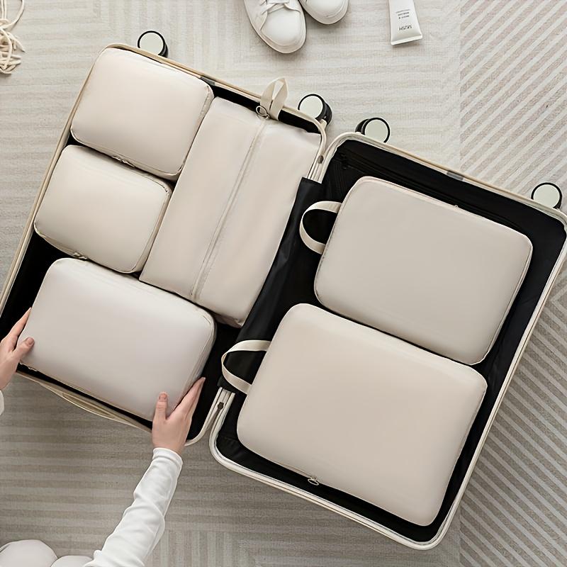 6-Piece Compression Packing Set, Durable Polyester Material, Lightweight Travel Organizer for Luggage & Clothes, Hand Wash or Professional Dry Clean, Travel Organizer Bag