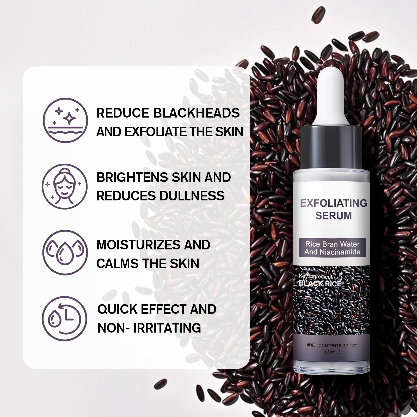 Rice + Rice Gentle Exfoliating Duo, Face and Body Scrub with Brightening, Exfoliating and Moisturizing Serum, Suitable for All Skin Types