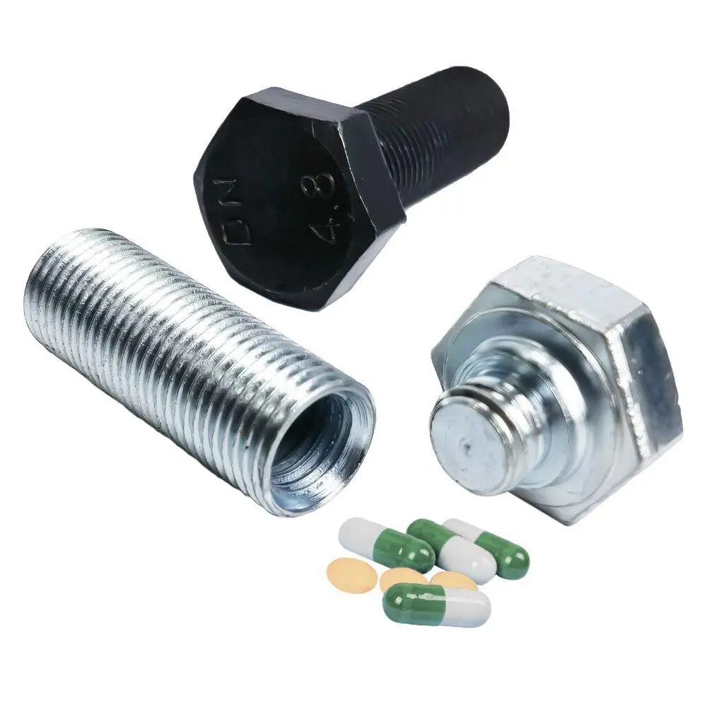 Novelty Hidden Storage Container, Fake Bolt Screw Shaped Secret Pill Box, Mini Stash Box, Unique Design for Personal Items