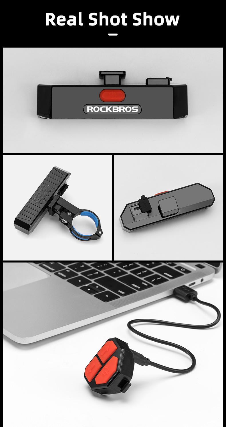 ROCKBROS Bicycle Rear Light Waterproof Saddle Tail light A54BK/WR01