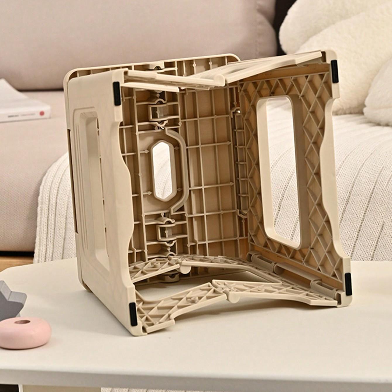 Foldable Ultra-Light Step Stool, Durable Adjustable Plastic Folding Chair, Portable Outdoor Travel Fishing Seat, Home Use Small Bench