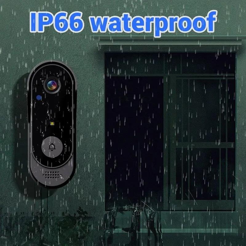 X8 Wireless Doorbell Camera, Rechargeable 2.4g WiFi Smart Video Doorbell, Night Vision, Secure Intercom, Privacy Protection, Waterproof, Home Security Camera