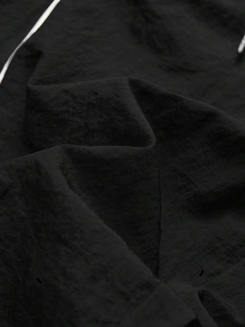 Men's Fashion Print Casual Outdoor Pants, Loose Fit Gym Shorts, Waist Drawstring, Elastic Cuff Design, Nylon Fabric, Lightweight Comfort, Outdoor Training Pants