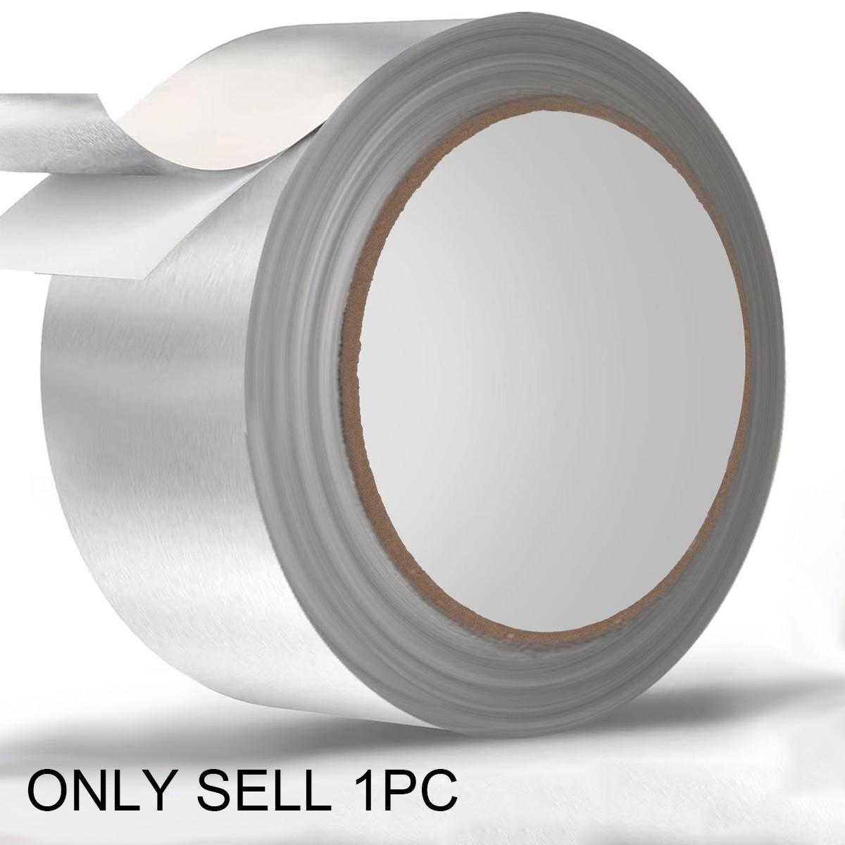 Aluminum Tape, 2 inch x 65 Feet Foil Tape (3.9 mil), Insulation Adhesive Metal Tape, High Temperature Heavy Duty HVAC Tape, Silver Tape Aluminum Foil Tape for Ductwork, Dryer Vent, HVAC