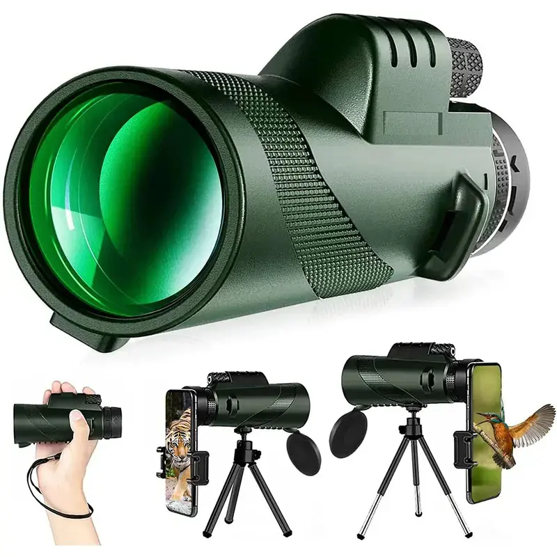 Green with Phone Clip & Tripod