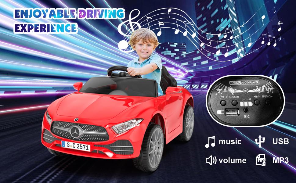 Mercedes-Benz Licensed CLS 350 12V Kids Ride On Toy Car with Parents Control Four Wheel Suspension Music LED Lights USB Power Display Volume Adjustment Gifts for Kids - Tricycle Mercedes-Benz Licensed CLS 350 12V Kids Ride On Toy Car with Parents Control Four Wheel Suspension Music LED Lights USB Power Display Volume Adjustment Gifts for Kids - Tricycle