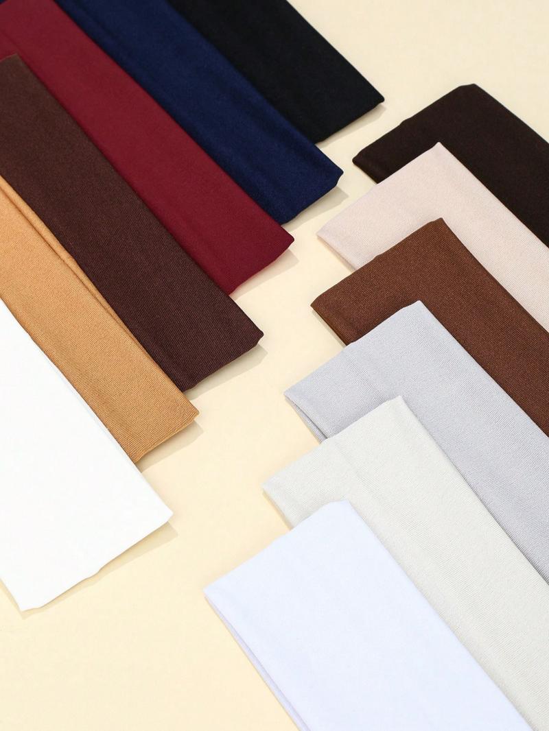 5pcs Set Wide Elastic Sports Yoga Headbands, Pink Tone Hair Band Turban Headband Sweatband, Hairband Fall Winter Hair Accessories For Women For Vacation Outfits Woman Elegant Scarf Women Bandana Soft Headwrap Workout Headband Sweat Wicking Headband