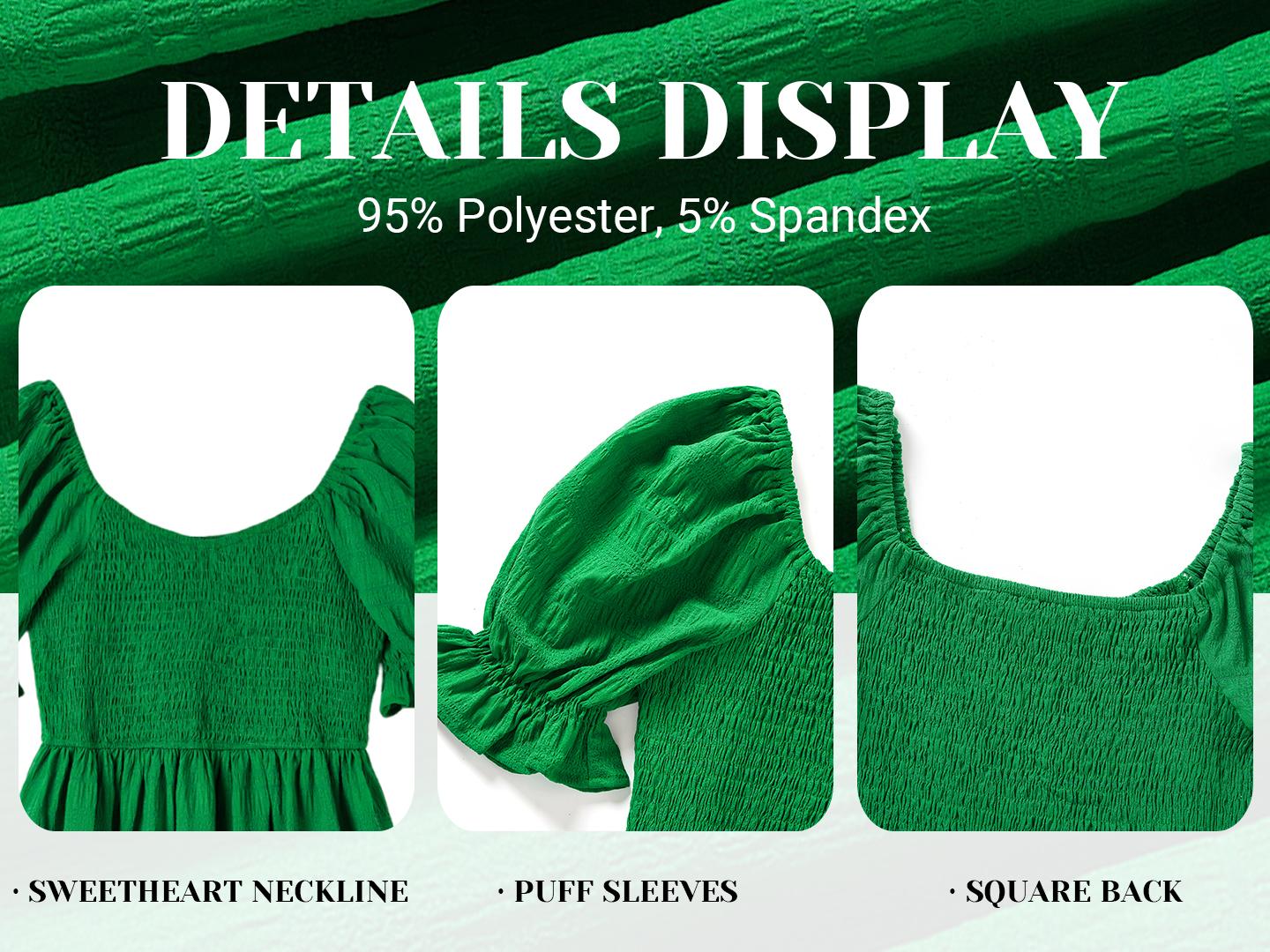 Holipick Womens Summer Dress - Smocked Sweetheart Neckline Puff Sleeve Flowy A-Line Short Cute Casual Spring Dresses for Teen 2026 Holipick Womens Summer Dress - Smocked Sweetheart Neckline Puff Sleeve Flowy A-Line Short Cute Casual Spring Dresses for Teen 2026