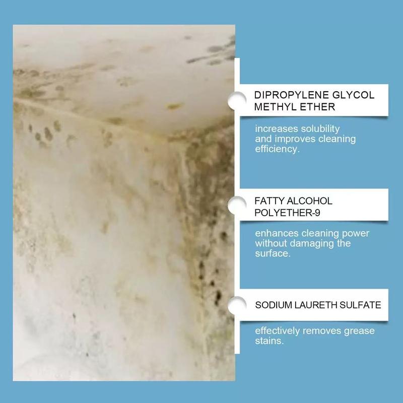 Jaysuing Wall Stain Remover, Stain Treater Spray, Water Marks Cleaner for Bathroom & Kitchen Walls, Effective Mold Cleaning Solution for Home Use, Cleaner Liquid