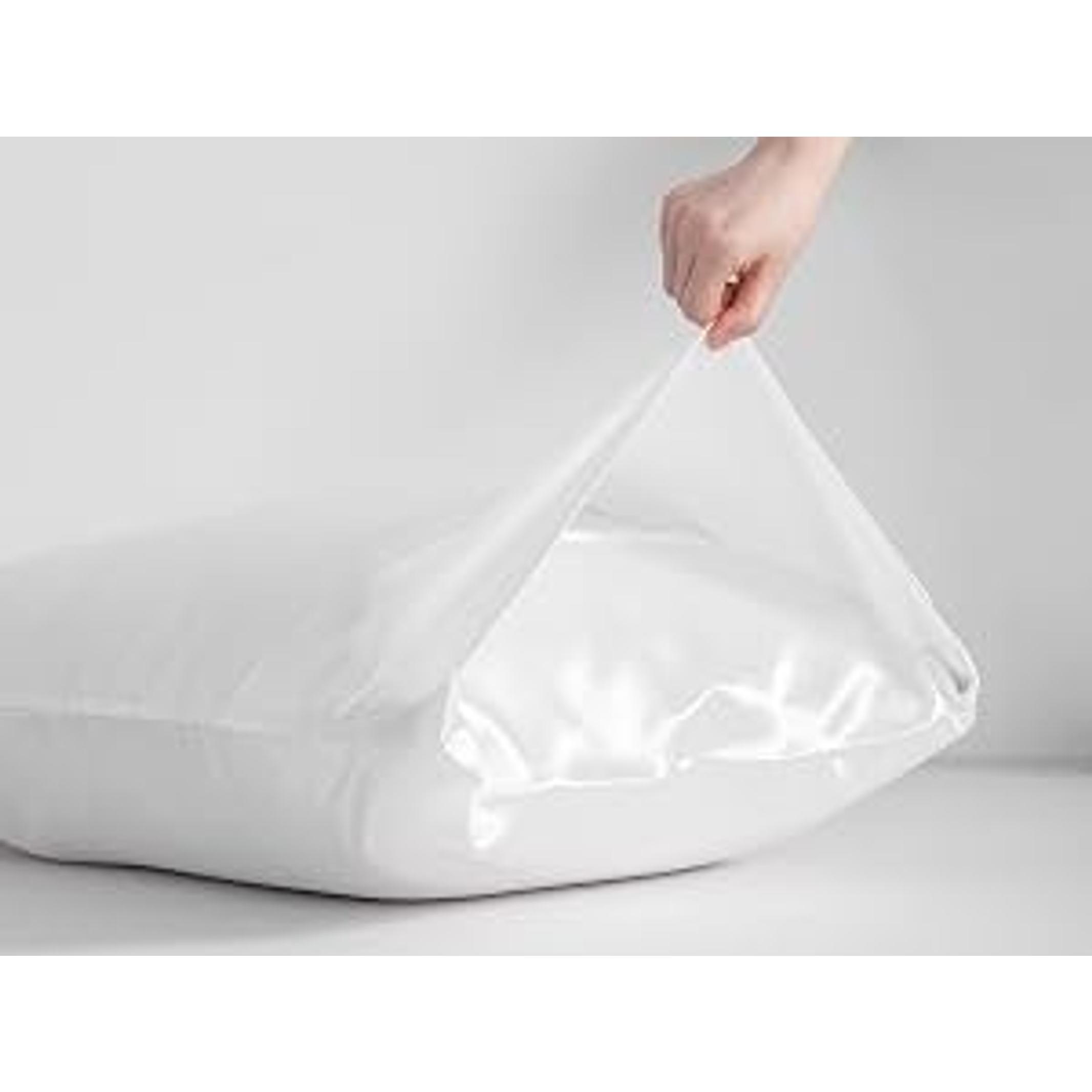Standard Satin Pillowcases Set of 2, Black - Smooth Silky Microfiber Satin with Envelope Closure, 20 x 26 Inch Pillowcases, Pillow Inserts Not IncludedGift