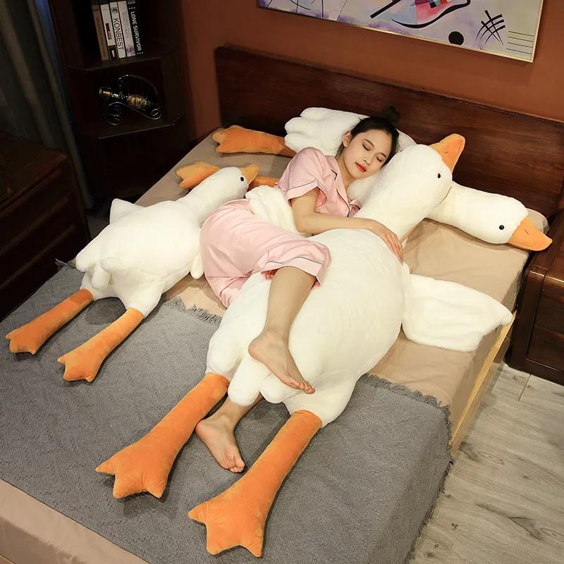 Funny Goose Soft Plush Stuffed Animal Toy, 35-130cm Stuffed Animals, Multi-Use Sleeping Pillow & Sofa Cushion, Ideal Gift for Kids for Birthday & Holiday Occasions