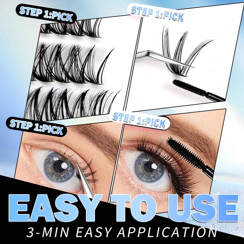 High Capacity False Eyelash Extensions Kit, D Curl Fluffy Design, Multiple Sizes Available, Ideal for Daily Use & Special Occasions, Eyelash Extensions Set