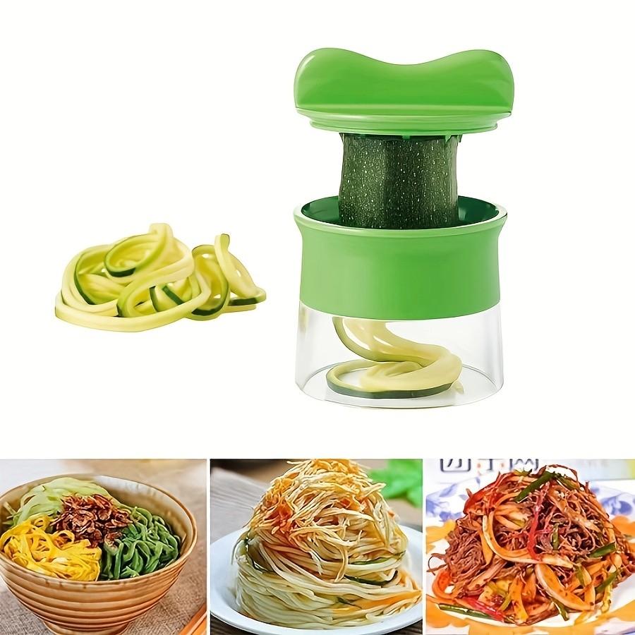 1pc Multi-Functional Spiral Vegetable Slicer, Handheld Veggie Grater, Carrot Cucumber Zucchini Cutter, Kitchen Salad Tool, Gift Idea