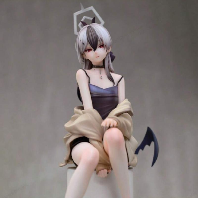 Anime Character Collectible - Adult Theme PVC Statue, Japanese Sitting Pose Figurine for Gamers, Durable Decorative Piece for Collectors, Perfect Gift for Ages 18+