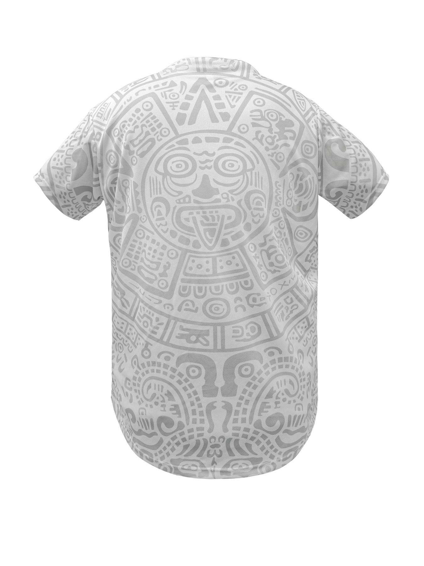 Mexico Men's Letter & Figure Patched Button Short Sleeve Sports Lightweight Stylish Jersey, Loose Breathable Soft Comfort V Neck Top for Baseball, Outdoor Clothing for Soccer Team Birthday Gifts Party Shirt, Athletic Techwear