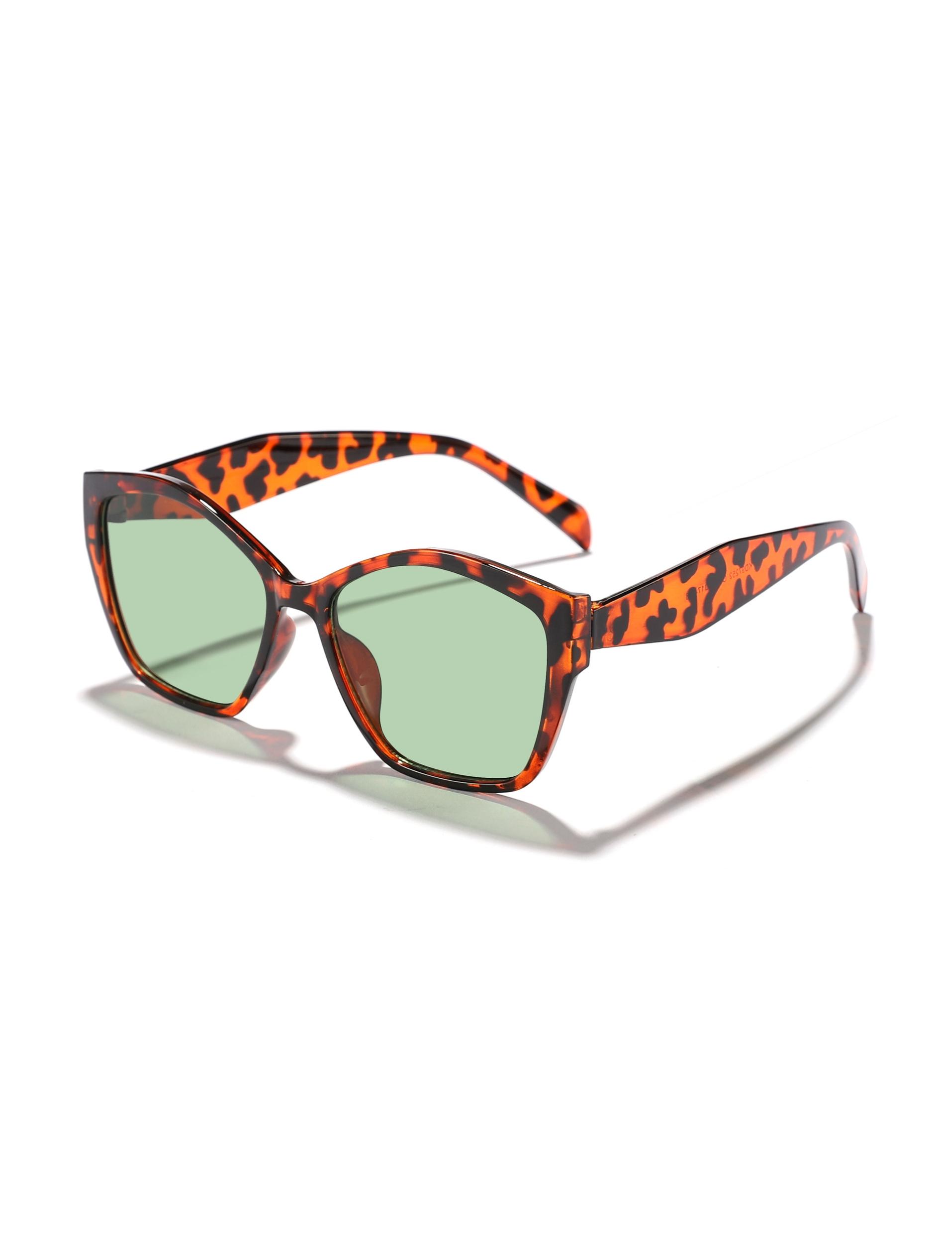 Unisex Square Frame Sunglasses, Casual All-Over Print Design, Decorative Lens, Perfect for Daily Wear & Leisure