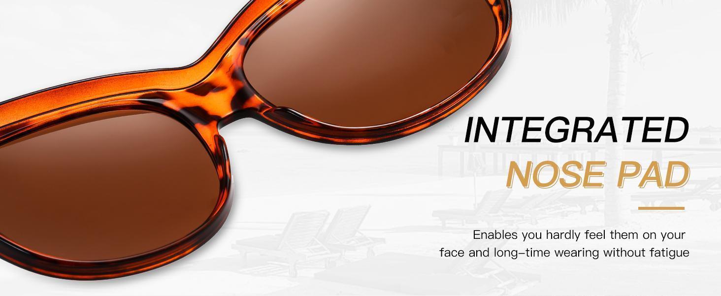 Unisex Oversized Polarized Eyewear 4-Pack, Large Frame Fit-Over Fashion Shades, UV400 Lightweight Anti-Glare for Outdoor Sports, Driving, Classic Design, Polarized Lenses
