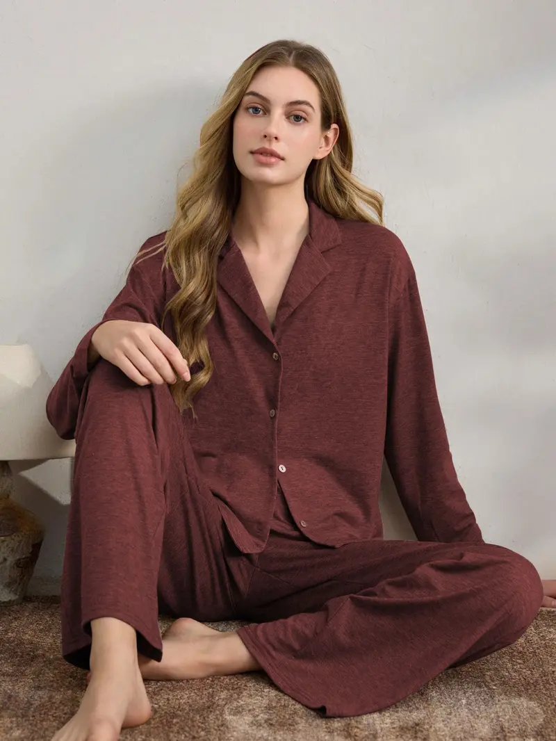 Women's Casual Pajama Set, Sleeveless Fitted Sleepwear, Soft Fabric, All Seasons, Indoor Outdoor Wear, Comfortable Home