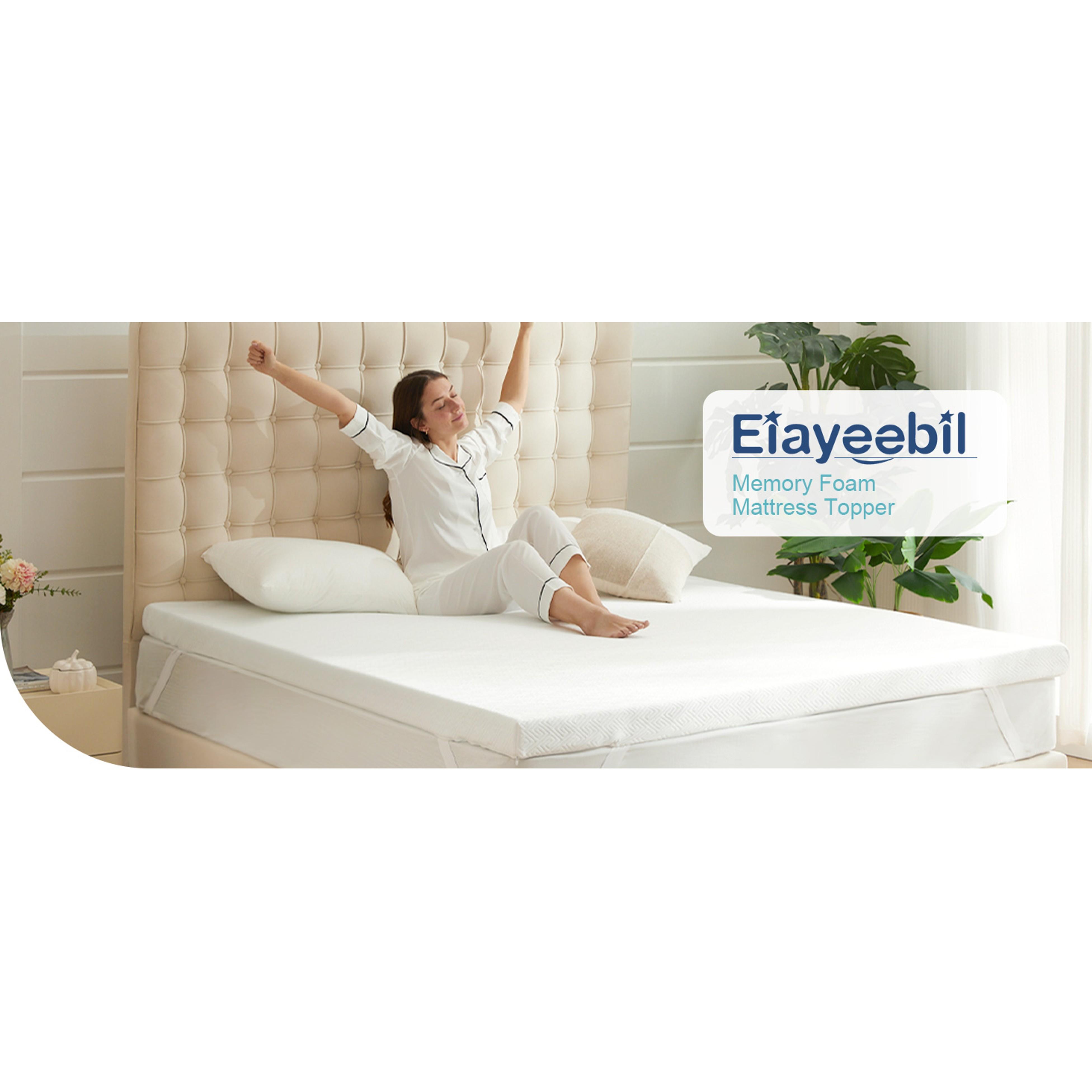 3 Inch Memory Foam Mattress Topper Twin XL, Memory Foam Pad with Removable & Washable Cover, Bed Topper for Back Pain, Non-Slip Ventilated Design, Twin XL Size 3 Inch Memory Foam Mattress Topper Twin XL, Memory Foam Pad with Removable & Washable Cover, Bed Topper for Back Pain, Non-Slip Ventilated Design, Twin XL Size