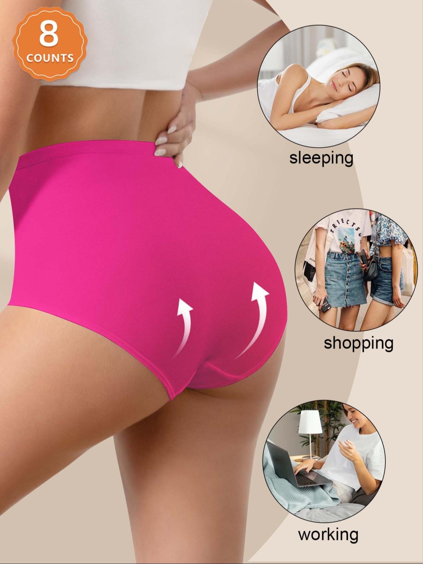 Women's Letter Print Contrast Mesh Criss Cross High Waist Briefs, Breathable Comfy Sheer Knicker for Daily Wear, Women's Underwear for All Seasons