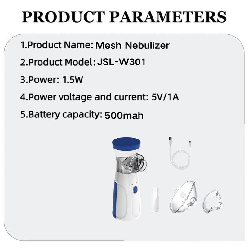 Portable Ultrasonic Humidifier Mesh Nebulizer, 1 Box USB Rechargeable Handheld Skin Moisturizing Humidifier, Personal Care Appliances for Home & Travel